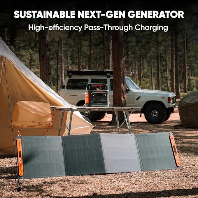 Jackery Explorer 1000 v2 Portable Power Station and 3-Port 102W Fast Charger, 1070Wh LiFePO4 Battery,1500W AC/100W USB-C Output, 1 Hr Fast Charge, Solar Generator for for Outdoor, Camping