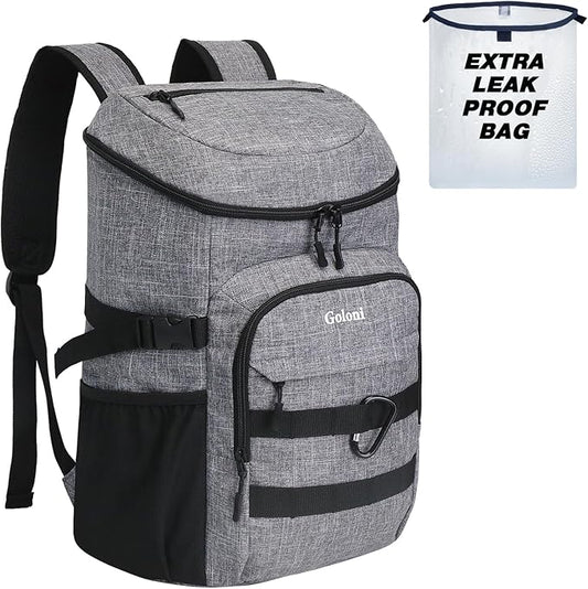 Cooler Backpack Insulated Leak Proof,Small Soft Coolers Bag for Men and Women Camping,Travel,Beach,Hiking,Picnic