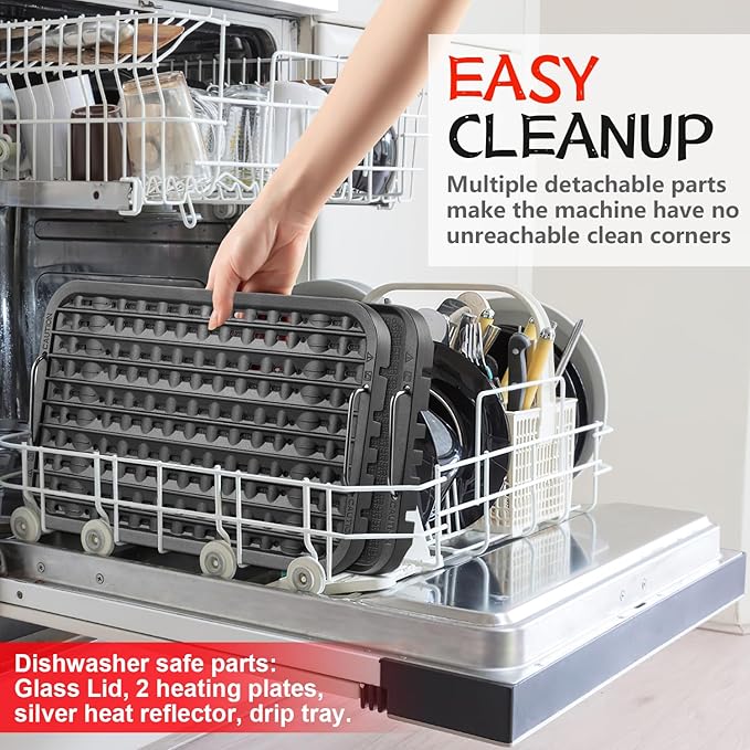 CUSIMAX Smokeless Grill, Electric Indoor Grill, 1500W Korean BBQ Grill with Non-stick Removable Grill/Griddle Plate, LED Smart Display & Tempered Glass Lid, Grey