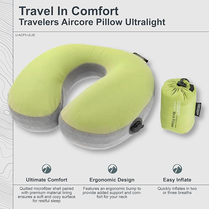 COCOON - Premium - Ergo Aircore Pillow Ultralight - U-Shaped- One Size