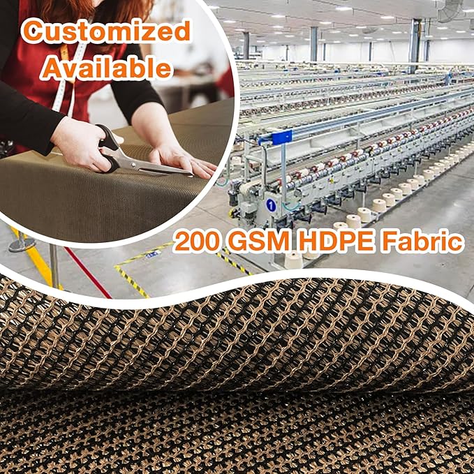 Artpuch Outdoor Pergola Shade Cover 11x14 FT Sun Shade Cloth with Grommets Mocha 90% UV Protection Canopy Patio Privacy Screen (Customized Available)