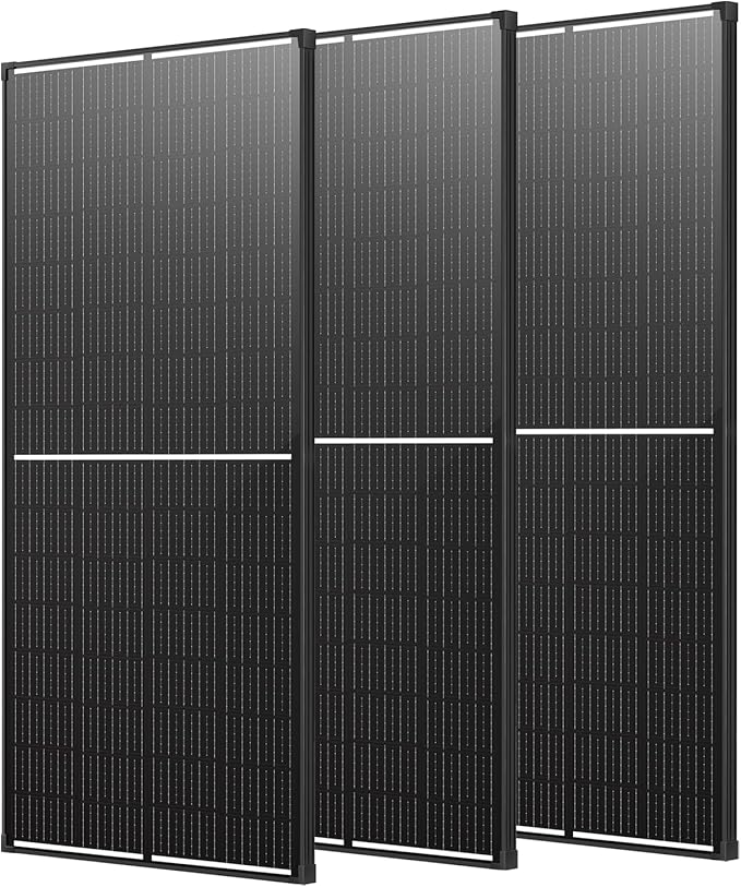 600 Watt Solar Panels (200W 3 Pack) Monocrystalline High-Efficiency 12V Solar Panel for RV Camping Boat Home Farm Marine Battery and Other Off-Grid Applications (600w, 200w*3)