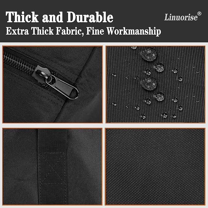 BBQ Tools Storage Bag, Grill Accessory Storage, Grilling Tools Storage, Tools Storage for Grill Utensil,Carry Bag for Outdoor Camping Barbecue, Extra Large Capacity, Can Hold BBQ Tools up to 24"