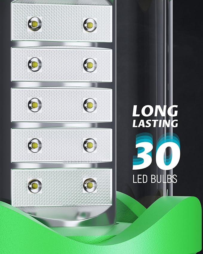 Lichamp 4 Pack LED Camping Lanterns, Battery Powered Camping Lights LED Collapsible Flashlight Portable Emergency Supplies Kit, A4DG