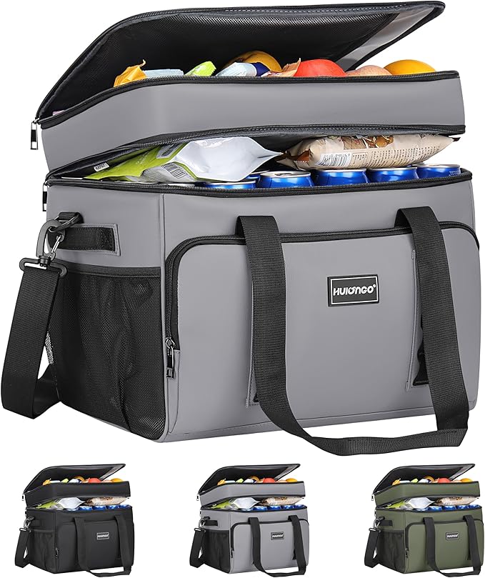 Insulated Soft Cooler Bag, Large Ice Coolers Soft Sided Ice Chest for Beach, Collapsible and Portable