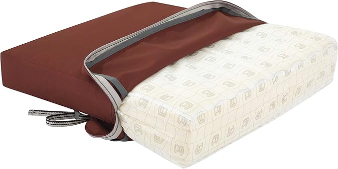 Classic Accessories Ravenna Water-Resistant Patio Chair Seat Cushion, 18 x 18 x 2 Inch, Spice, Patio Furniture Cushions