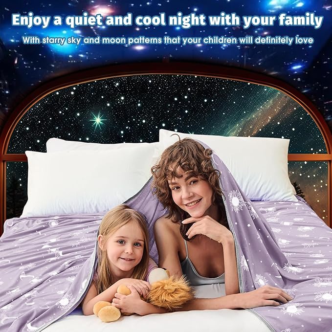 inhand Cooling Blanket Twin Size (60"x80") - Cooled Blankets for Hot Sleepers Lightweight Breathable Summer Blanket for Sleeping Night Sweats to Keep Cool in The Heat -Crimson Purple