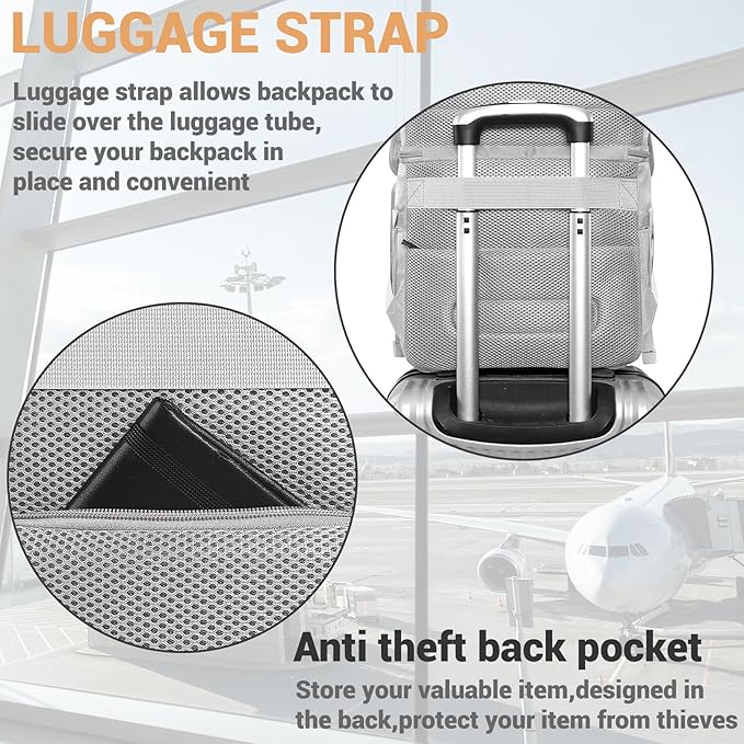 Insulated Cooler Backpack,Double Deck Leakproof Cooler Bag,Insulated Backpack Cooler Lunch Backpack for Men Women