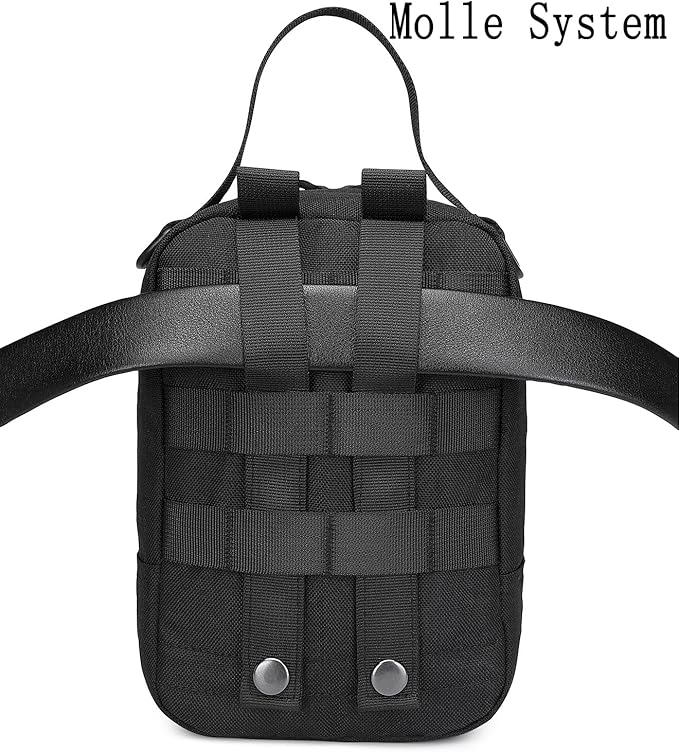 ATBP Tactical Cooler Bag Molle Pouch Fit for Militray Backpack Insulated Soft Cooler Travel Case 6 Cans Cooler Holds for Hiking Camping with 3 Ice Packs