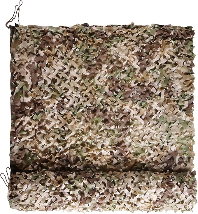 FLYEGO GEN 2 Camo Netting Camouflage Netting Hunting Blind Camo Net Camouflage Nets Military Surplus for Shooting Party Decoration Photograph Car Cover Sunshade