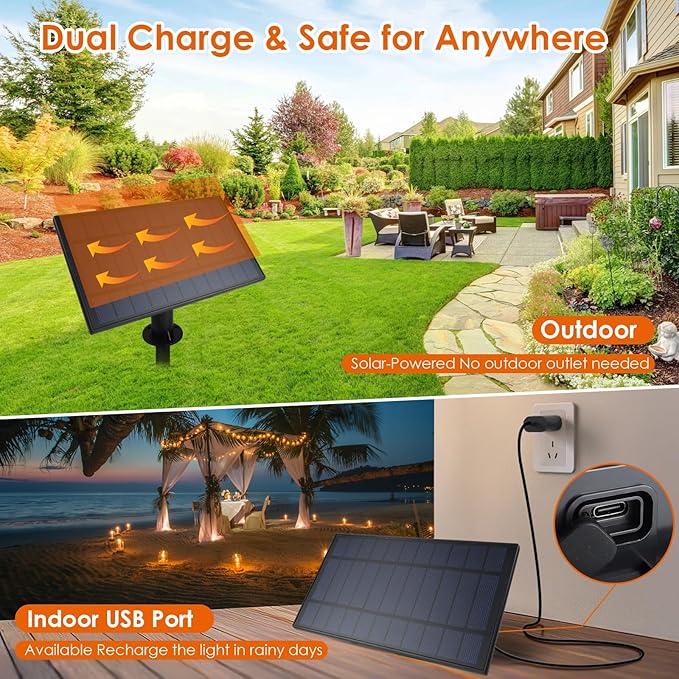 2 Pack 120FT Solar String Lights Outdoor,Solar Patio Lights Waterproof with Remote & 80+4 Dimmable ST38 Shatterproof LED Bulbs,Commercial Grade Solar Powered String Lights for Outside