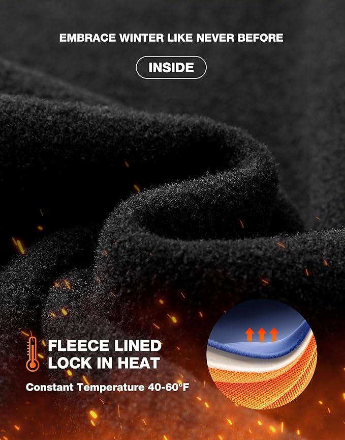 G Gradual Women's Fleece Lined Pants Water Resistant Winter Thermal Flare Leggings Hiking Snow Pants for Women 4 Pockets