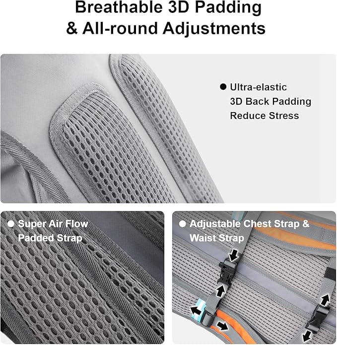 Everfun Hydration Backpack 18L with Water Bladder 2L/3L Hiking Water Backpack Women Men Hydration Pack Insulated Lightweight Day Hydropack with Storage for Hiking, Biking, Running, Festival