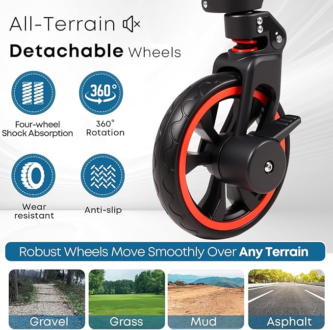 Collapsible Canopy Wagon,Large Capacity Trolley, Foldable Portable Cart with Canopy, Adjustable Push/Pull Handle, Shock-Absorbing Wheels, Suitable for Shopping,Traveling-G