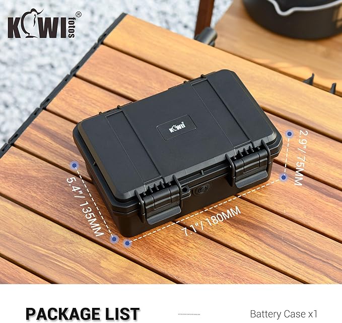 KIWIFOTOS 15 Slots C Battery Organizer Storage Case Heavy Duty IP67 Waterproof C Cell LR14 Alkaline Batteries Holder Containers for Household Outdoor Camping and Office All-Purpose
