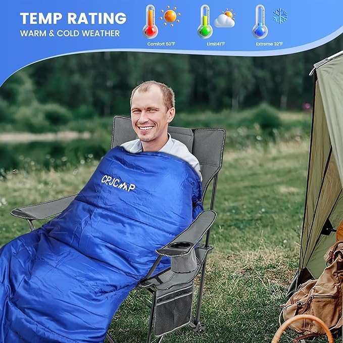0 Degree Sleeping Bag for Cold Weather,100% Cotton Flannel XXL for Adults Big and Tall Cold Weather Winter Zero Degree Camping,Free Compression Sack