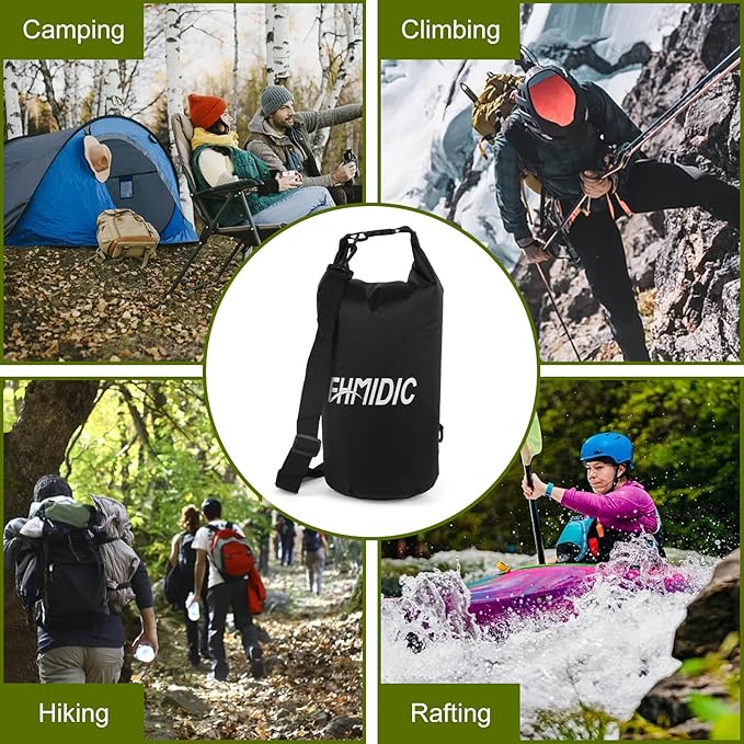 Fhmidic Bear Food Bag Hanging System, Easy to Throw Bear Bag Kit for Camping with a 10L Waterproof Bear Bag Backpacking, Survival Utility Rope, Carabiner