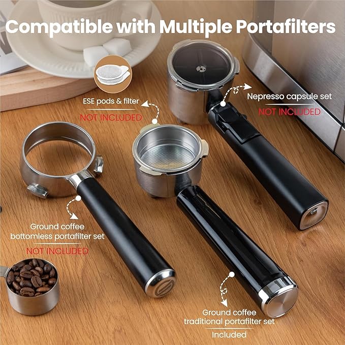 Gevi Espresso Expresso Machine 20 Bar with Auto Milk Frother, Professional Espresso Maker with Steam Wand, Compact Stainless Steel Cappuccino & Latte Machine, Gift for Coffee Lover, Home Baristas