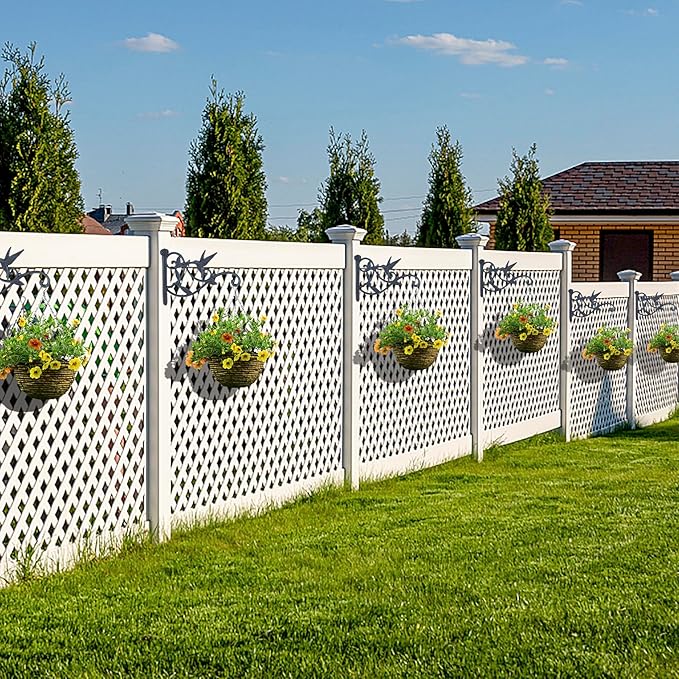 2PCS Plant Hangers Outdoor Heavy Duty Hanging Plant Bracket for Wall Indoor Garden Cast Iron Hummingbird Feeder Hooks Decorative Plant Hooks, Greenish