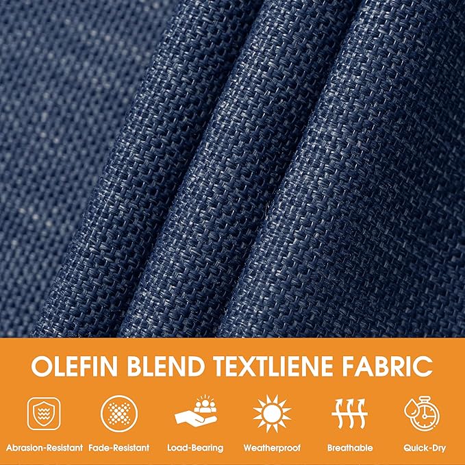 Lazy Daze Hammocks 11 FT Double Outside Hammock Quick Dry Olefin Fabric Hammock with Spreader Bar & Side Pocket for Outdoor Poolside Backyard 450 lbs Capacity, Navy Blue