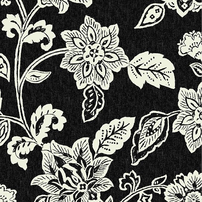 Arden Outdoor Seat Cushion, 19 x 19, Rain-Proof, Fade Resistant Ashland Black Jacobean