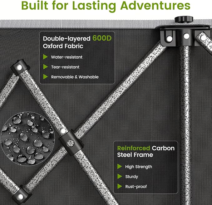 300L Collapsible Wagons Cart with Wheels Foldable, 440lbs Heavy Duty Folding Wagon, Upgraded Effortless Elegance, Foldable Wagon for Sports Beach Grocery Camping, Black & Gray