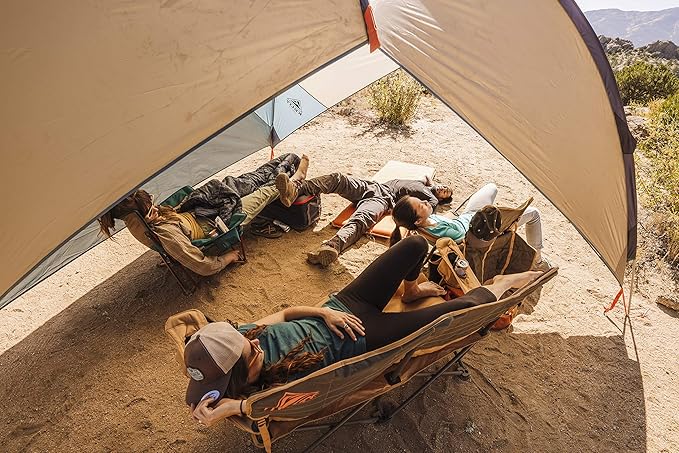 Kelty Sunshade – Pop Up Portable Shade UV Shelter for Beach Trips, Soccer Games, Backyard, Camping, Adjustable Side Wall, Wind Protection, 2024 Model