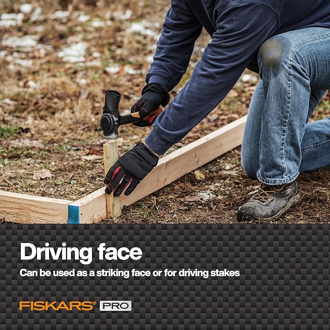 Fiskars Pro IsoCore Maul - 2.5-Pound Wood Splitter for Small Size Logs and Kindling with Shock-Absorbing Handle - Black/Orange