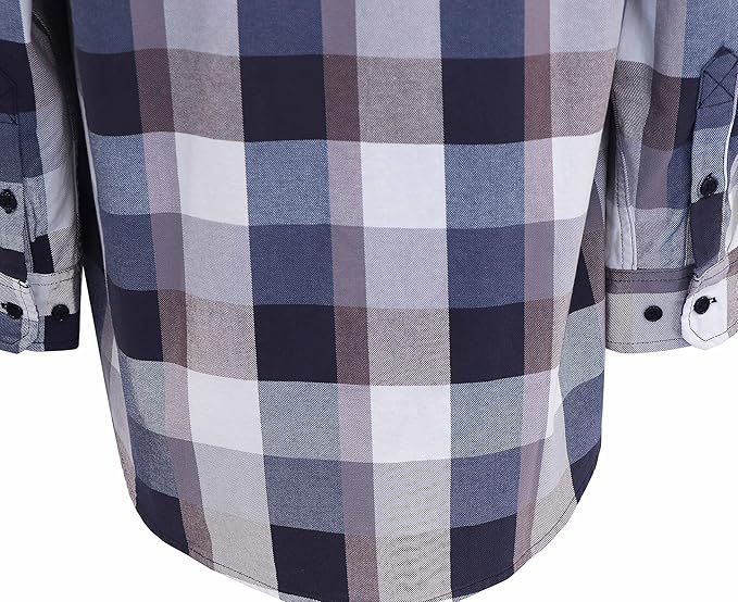 BOCOMAL FR Shirts Flame Resistant 100% C NFPA2112 7.5oz Men's Fire Retardant Welding Shirt