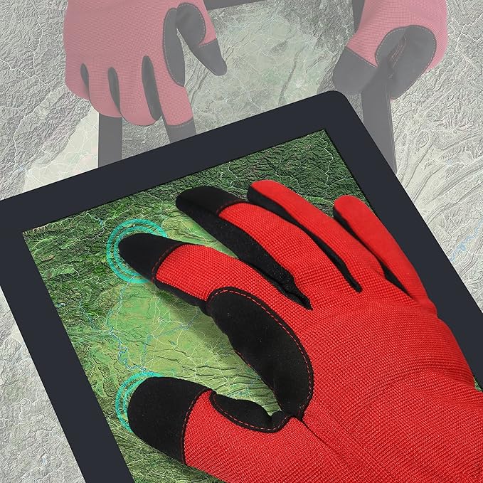 DULFINE High Performance Work Gloves For Men(12 Pairs Pack), High Dexterity Touch Screen For Multipurpose,Excellent Grip (Large)