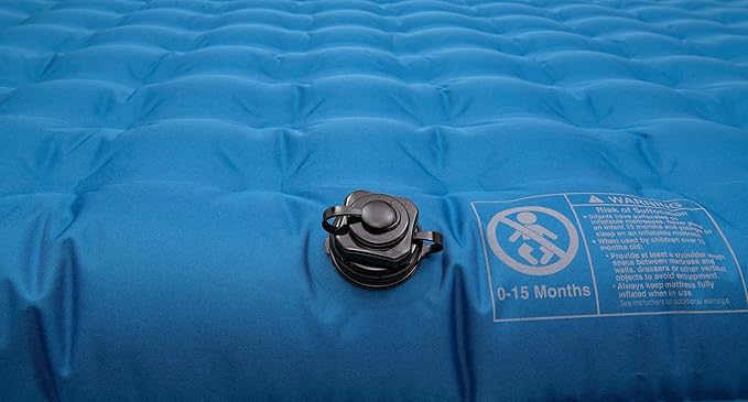 ALPS Mountaineering Vertex Air Bed, Twin or Queen Inflatable Mattress, Versatile Pump Included