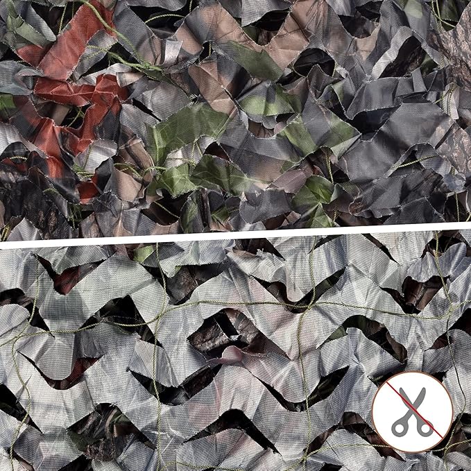 FLYEGO GEN 2 Camo Netting Camouflage Netting Hunting Blind Camo Net Camouflage Nets Military Surplus for Shooting Party Decoration Photograph Car Cover Sunshade