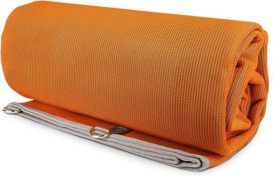 CGEAR Original Sand-Free Outdoor Rug Camping Mat - Water-Resistant & Anti-Fade Material - Military-Grade - Reversible Design - Area Rug for Beach, RV, & Picnics - Includes Travel Bag