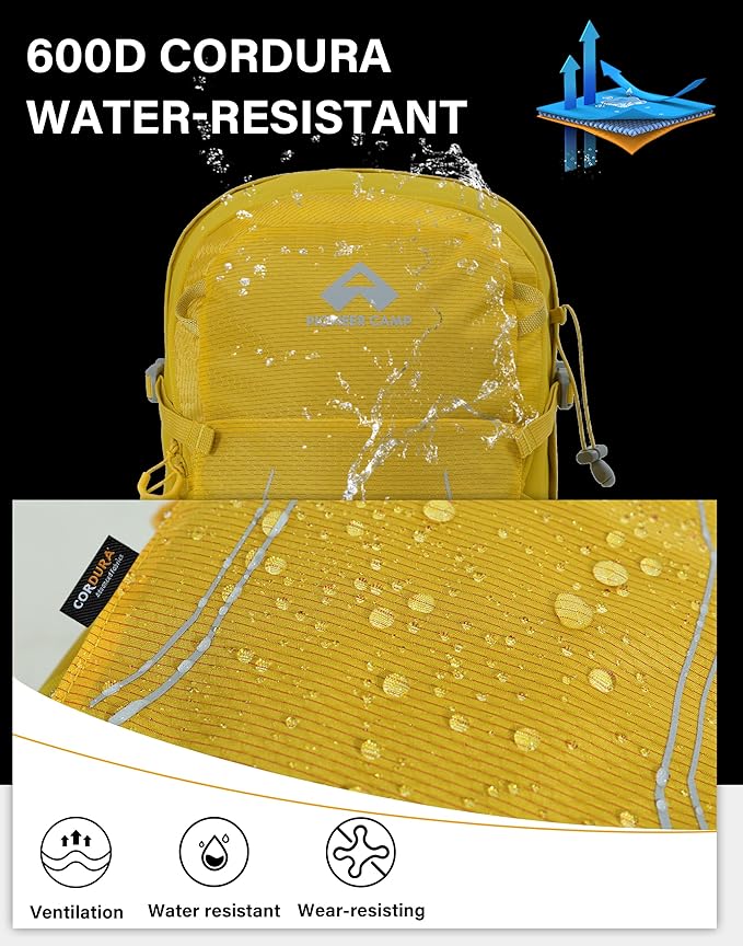 Pioneer Camp Hiking Backpack 22L Small Hiking Hydration Gear Lightweight Camping Backpack Travel Daypack for Women Men