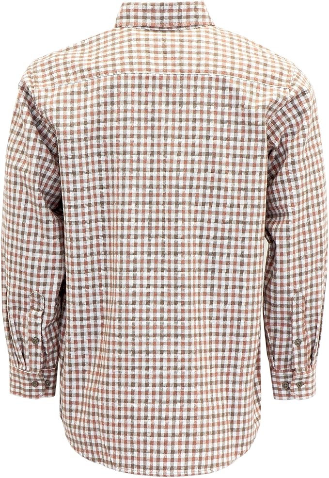 BOCOMAL FR Shirts for Men Welding Shirt Plaid 8.5oz Heavyweight Fire Retardant/Flame Resistant Welding Jacket