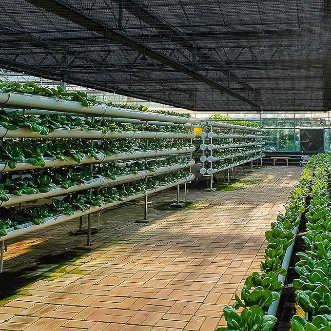 FEPITO Heavy-Duty Mesh Tarp 10ftx20ft Black Mesh Shade Net Cover for Patio, Fences, Garden, Dump Trucks