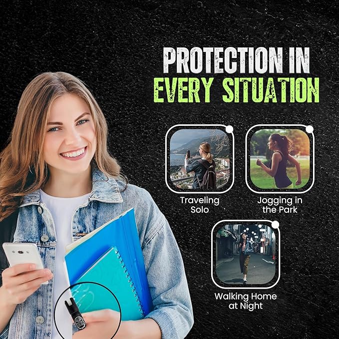 Police Magnum Small Pepper Spray Self Defense Safety Tool- Strong Built-in Keychain Holder- Compact Discreet Canister- Made in The USA- 1 Pack 3/4oz Twist Lock Keyring