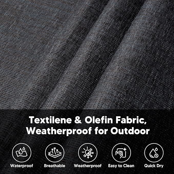 SUNCREAT Hammocks for Outside with Stand, Extra Large Double Hammocks 2 Person Heavy Duty, 450 lbs Capacity, Dark Gray