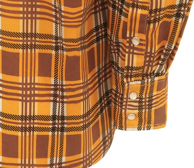 BOCOMAL FR Shirts for Men Printed Plaid Flame Resistant NFPA2112/CAT2 6.5oz Lightweight Fire Retardant Shirt