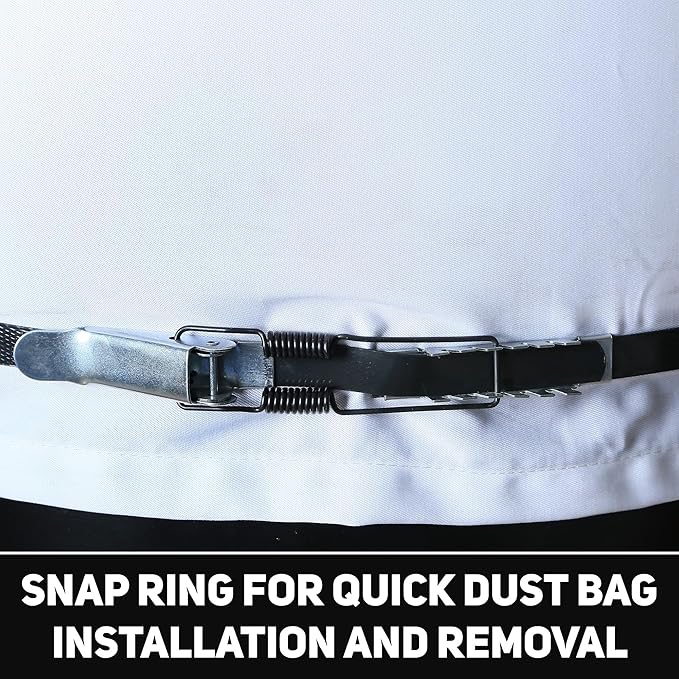 Bucktool 1-1/2HP Dust Collector, 1100 CFM Dust Collector for Woodworking with Movable Base