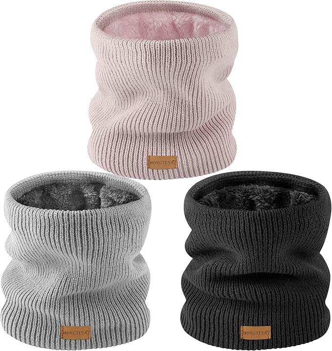 HONGTEYA Neck Gaiters for Men, Winter Neck Warmer Face for Men & Women,Thick Windproof Warm Lined Ski Mask