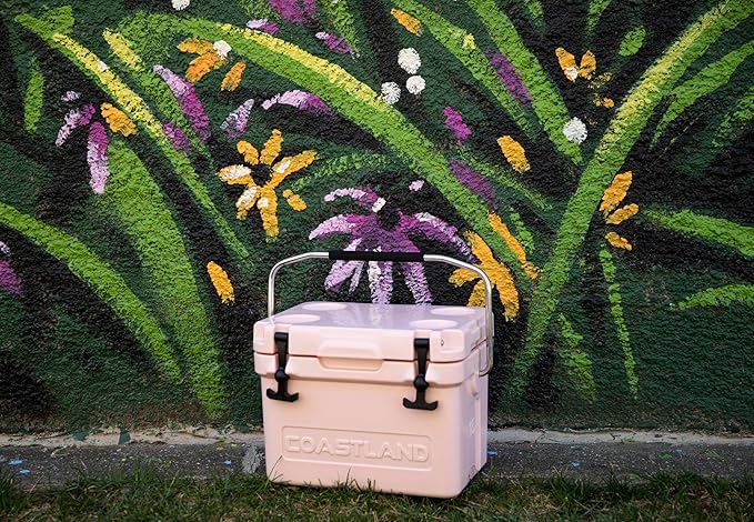 Coastland Bay Series Cooler Premium Everyday Use Insulated Rotomolded Cooler, Small Ice Chest for Tight Spaces, Soccer Games, & Tailgates