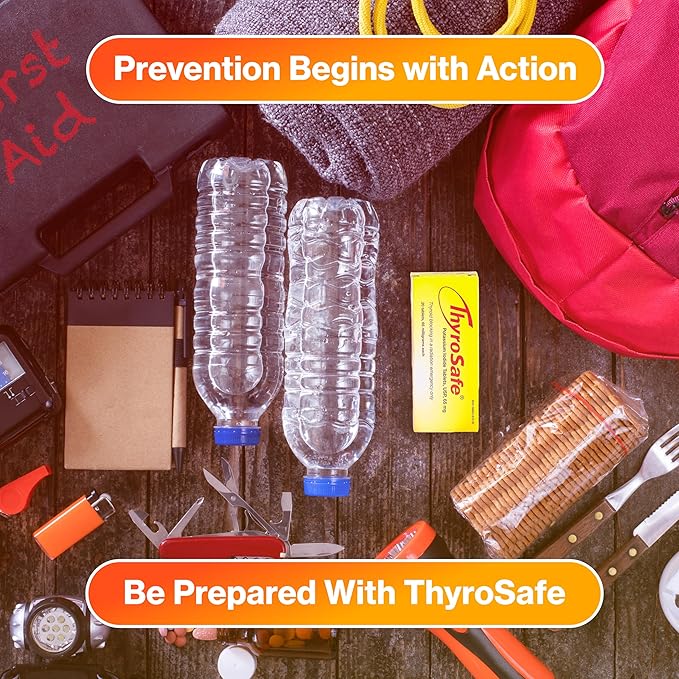 65mg Potassium Iodide Tablets (20 Pack) - Protects Your Thyroid from Nuclear Radiation Exposure