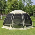 Pop Up Screen House, 12.5'x12.5' Outdoor Screen Tent for Camping, Screened Gazebo with Mosquito Netting, Carry Bag