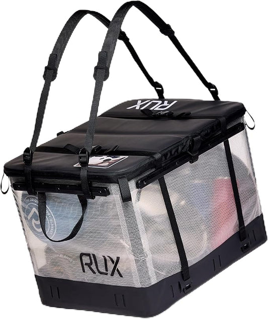 70L Collapsible Gear Box (Clear) - Modular Adventure Storage Solution For Camping Storage, Overlanding, Off-road And Van Life - Weatherproof, Durable and Multifunctional