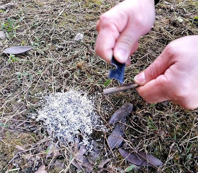 eGreen Magnesium Shavings – 10/15/20/25/30 Bag Fire Starter Packs – 99% Pure Magnesium for Camping, Hiking, Emergency, Survival Kits – Lightweight & Quick Ignition for Wet Conditions (10 x Mg)