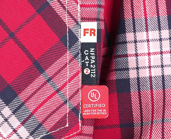 BOCOMAL FR Shirts 6.25oz Lightweight Welding Shirts Flame Resistant Men's Fire Retardant Shirt