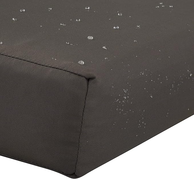 Classic Accessories Ravenna Seat Cushion, 21x21x3 Inch (Pack of 1), Dark Taupe 4 Sq Ft, Chair Seat Cushion