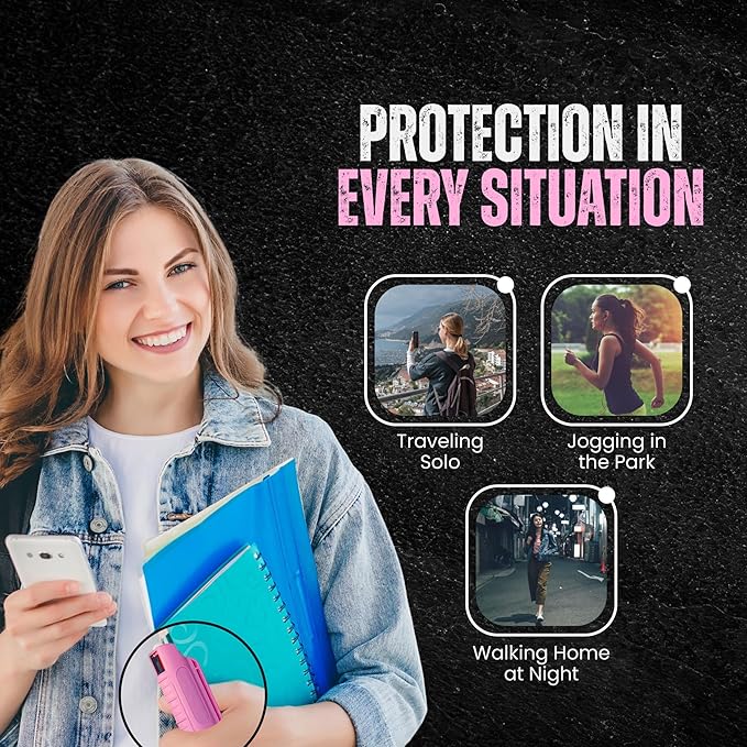 Police Magnum Belt Clip Pepper Spray Combo Safety Kit- Maximum Heat Strength OC with Pink Pocket Knife Self Defense- Made in The USA- 1 Pack Soft Pink H.S & PNK KNF
