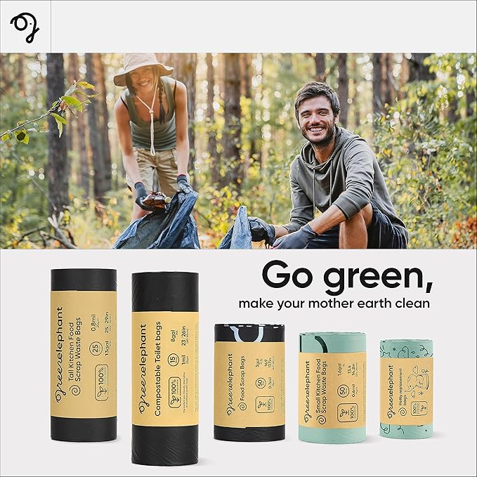 Green Elephant Portable Toilet Bags - Camping Toilet Bags (15 Count (Pack of 2)